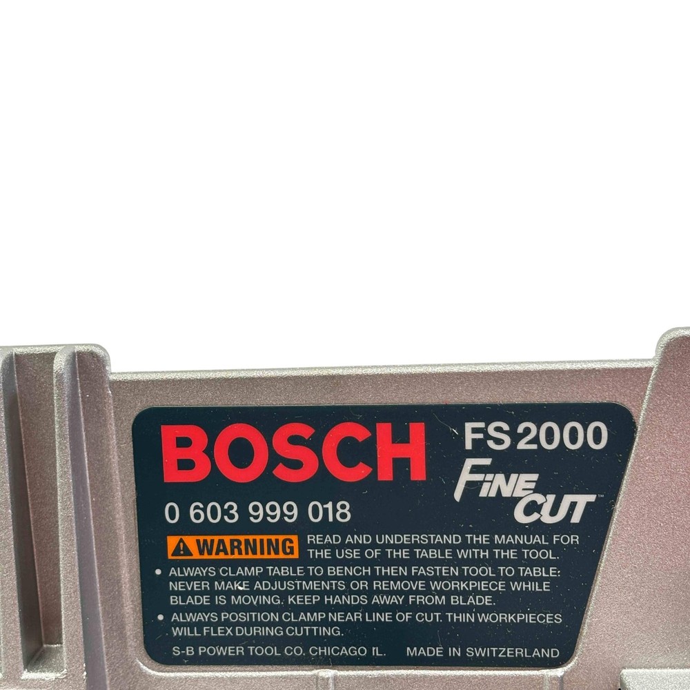 Bosch FS2000 Fine Cut Miter Table Attachment