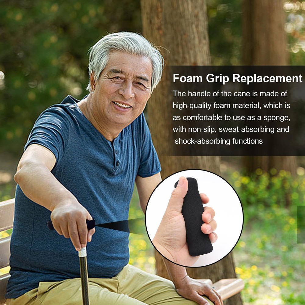 4Pcs Cane Replacement Hand Grip Replacement Walking Cane Hand Grip Walking Ca...
