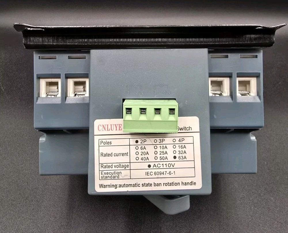 Dual Power Automatic Transfer Switch 2P 63A 110V