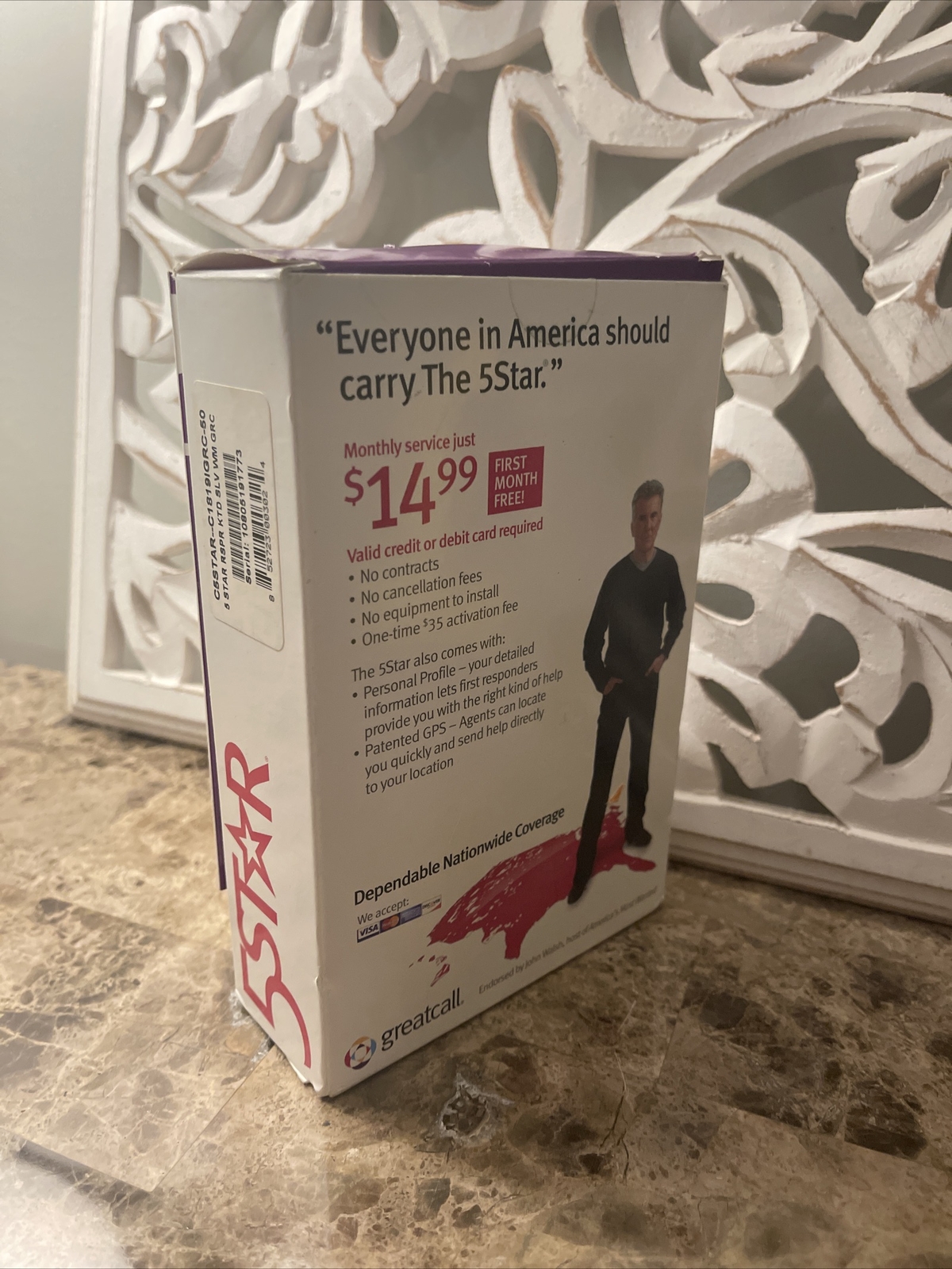 GreatCall 5 Star Urgent Response Safety & Medical 911 GPS Alert Service Box Dmgd