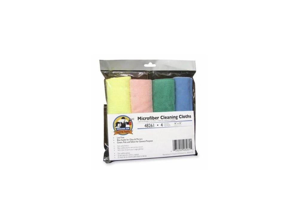 Microfiber Cleaning Cloths Assorted 4 Count 4 Pack