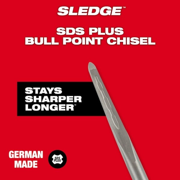 Milwaukee Tool 48-62-6050 Sds-Plus Sledge 10" Bull Point Chisel