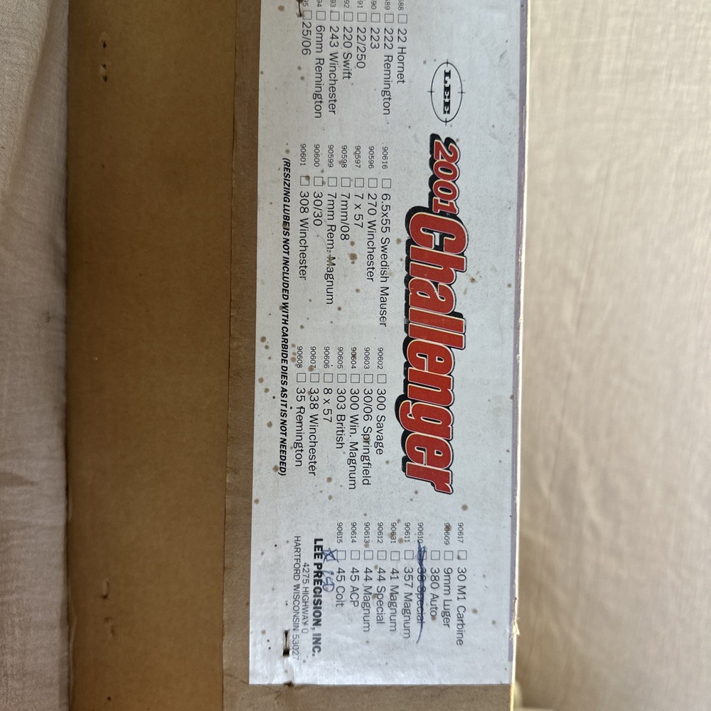 Lee 2001 Challenger reloading tool kit