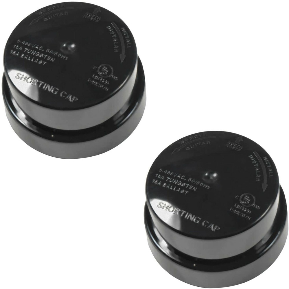 2-Pack Photocell Sensor Shorting Cap Outdoor Light Switch Short Circuit Cap