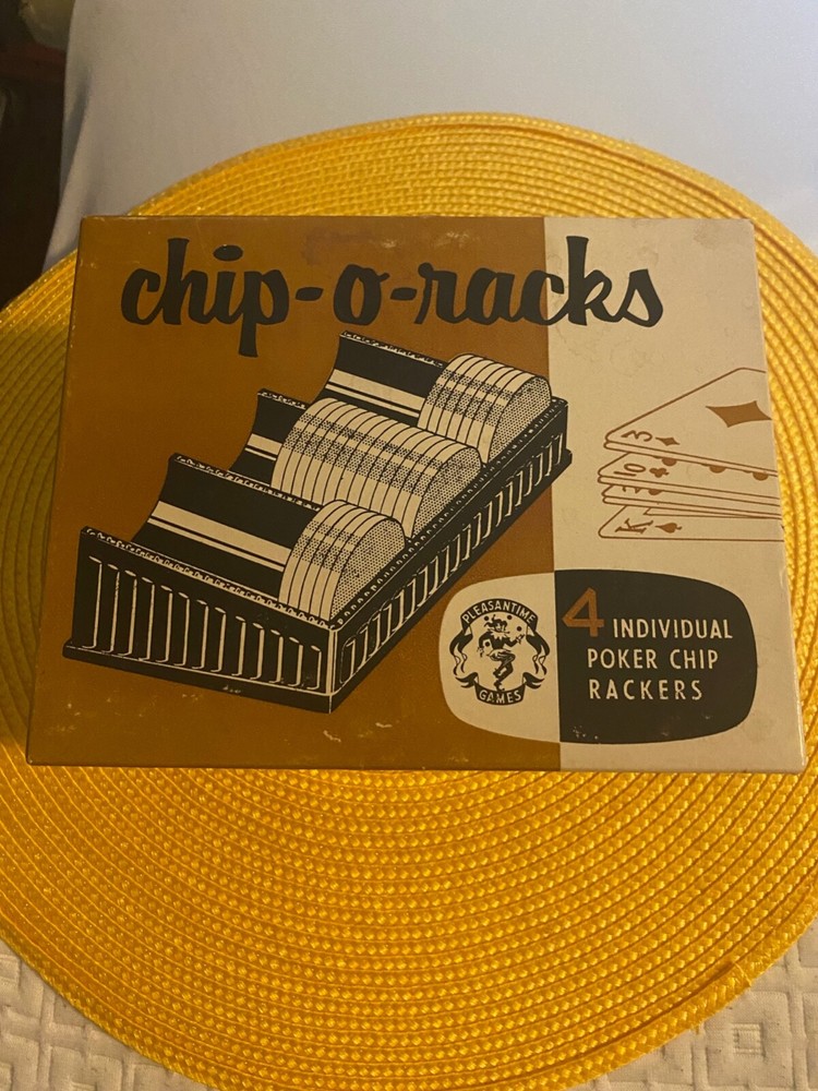Vintage Chip-o-Racks Poker Chip Rackers Qty 4