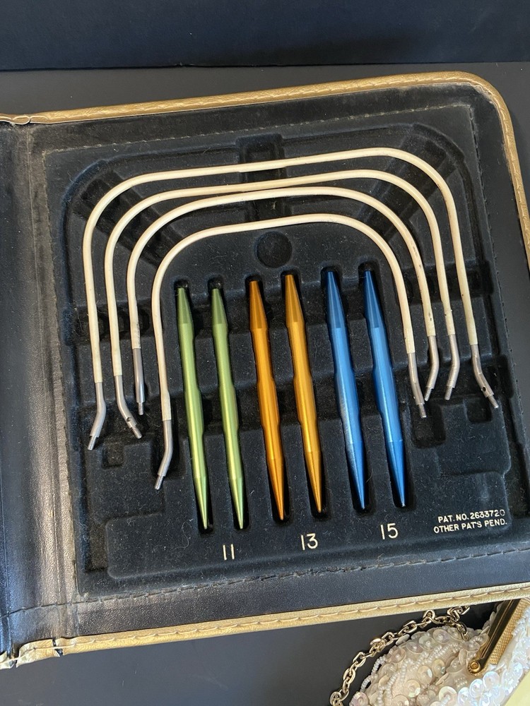 VINTAGE BOYE Needle Master Kit Circular Knitting Needle Set Case Incomplete