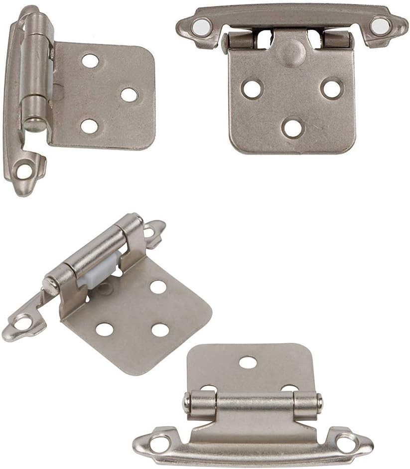 Upgrade Kitchen Cabinets with 10 Pack Brushed Nickel Self-Closing Hinges