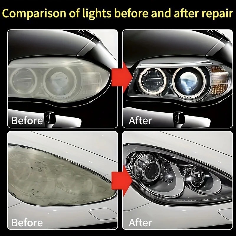 Car Headlight Restoration Kit Scratch Remover