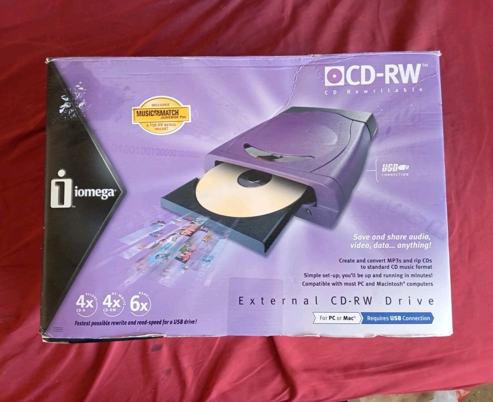 IOMEGA ZIPCD USB ZIP CD 650 DRIVE