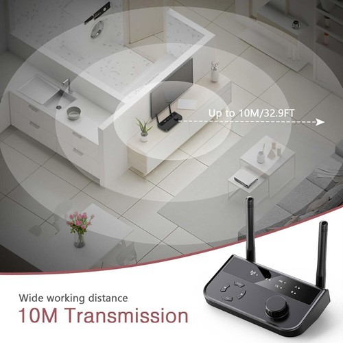 Bluetooth 5.3 Transmitter Receiver 3.5mm AUX USB TV Home Stereo Audio Adapter