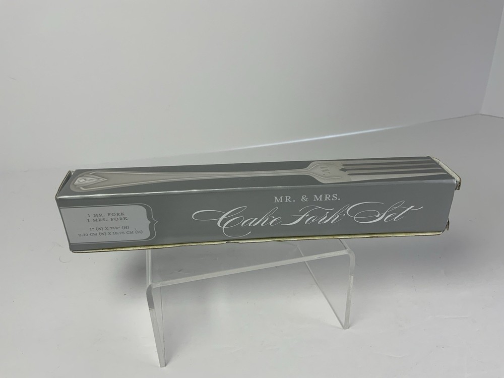 Weddingstar Mr & Mrs Wedding Reception Cake Fork Set