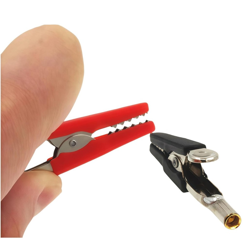 Lightweight Insulated Alligator Clips - Essential for Safe Electrical Testing