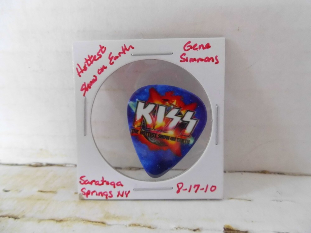 KISS "GENE SIMMONS" 8/17/10 GUITAR PICK~READ DESCRIPTION #12~4
