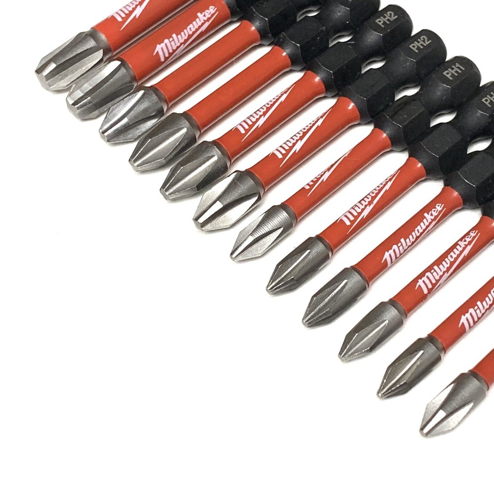 PH1 PH2 PH3 Milwaukee Shockwave Impact Duty 12 Bit Set Screw Driver Bits