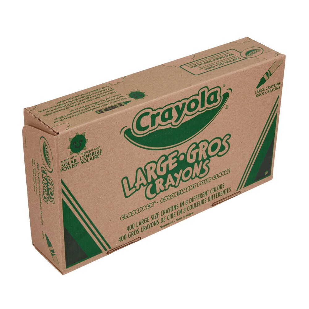Crayola 528038 Classpack Large Size Crayons - Assorted (400/Box) New