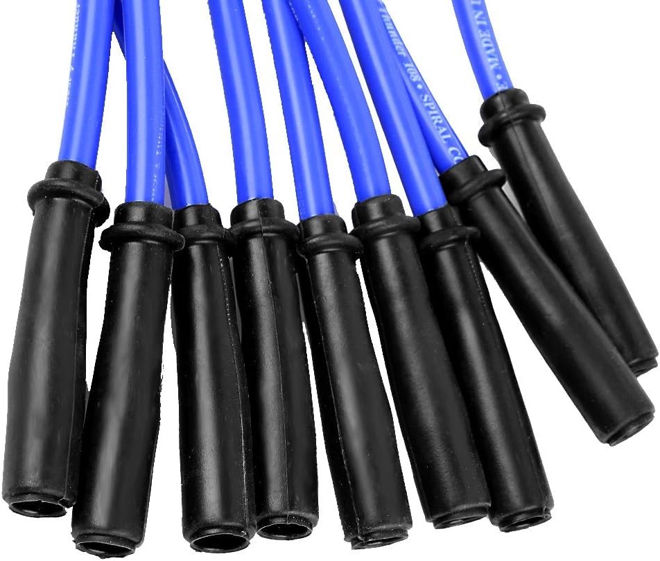 9 Pcs Spark Plug Wire Set 10.5mm Electronic Ignition Cables for SBC BBC HEI...