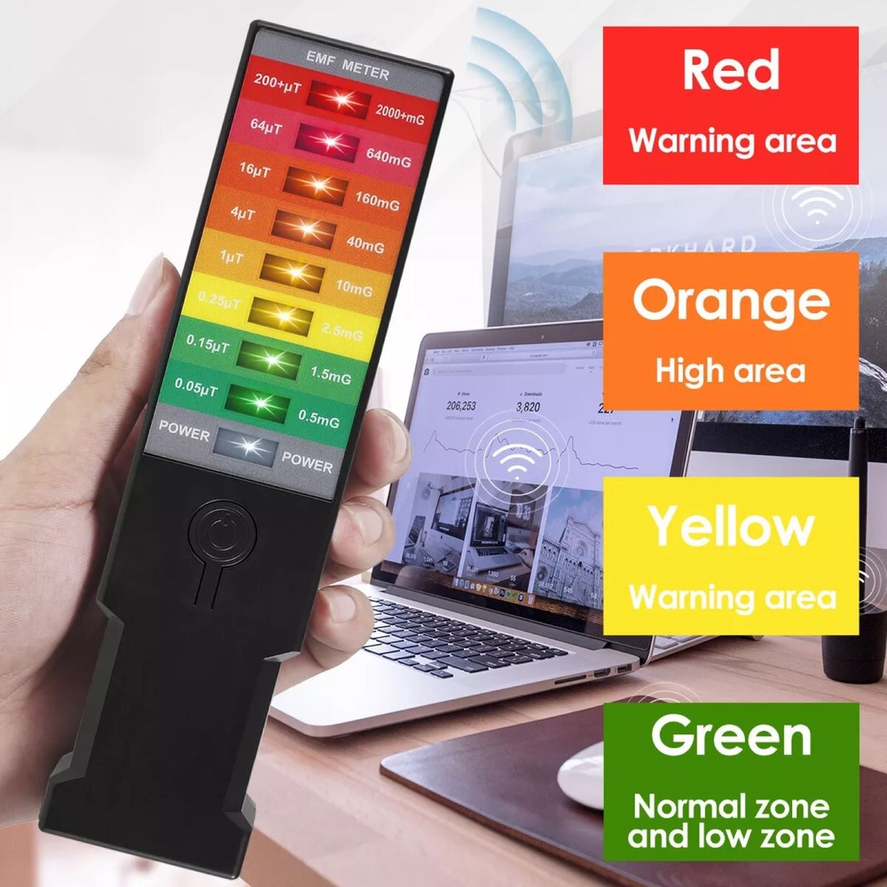 Handheld Electromagnetic Field Detector Radiation EMF Meter Tester Accessories