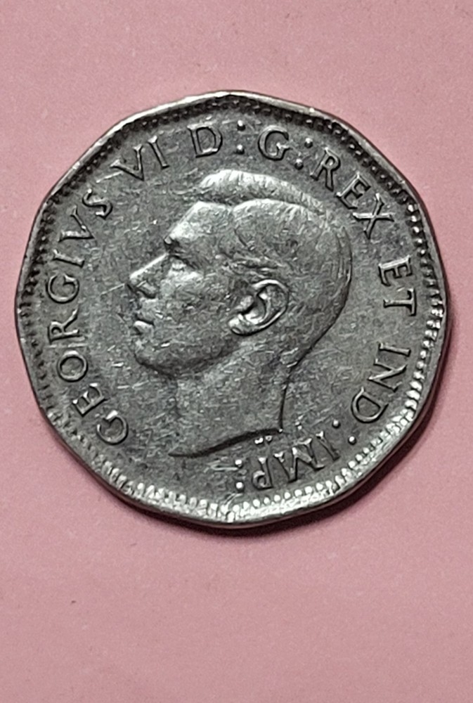 1946 Canada Five Cent Piece Free Shipping