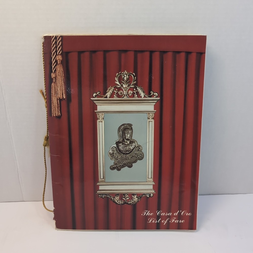 Casa d'Oro Vintage Restaurant Menu