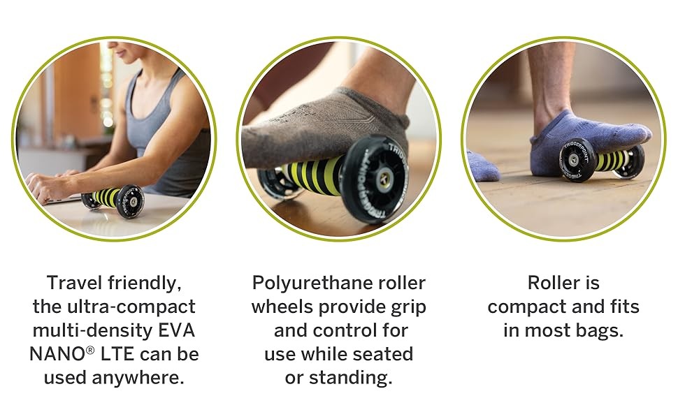 TRIGRPOINT Performance Nano LTE Foot Roller Massa Roller for Deep