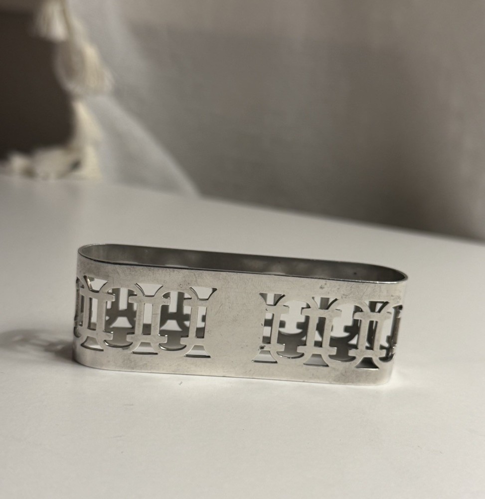Sterling Silver Rectangular Napkin Ring