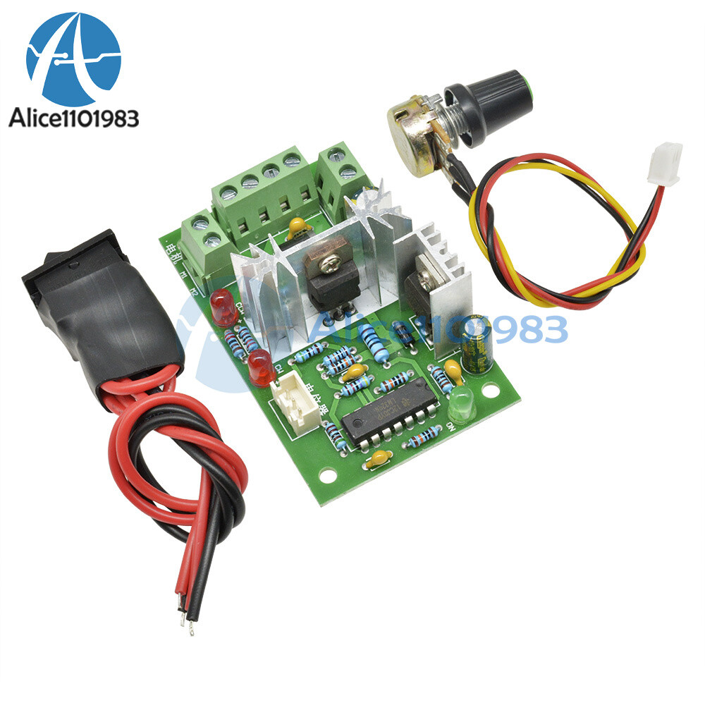6-30V DC Motor Speed Controller Reversible PWM Control Forward / Reverse switch