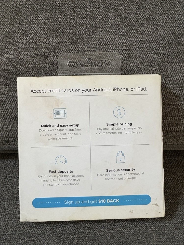Mobile Debit Credit Card Reader Square Smartphone Swipe Payment Apple Android