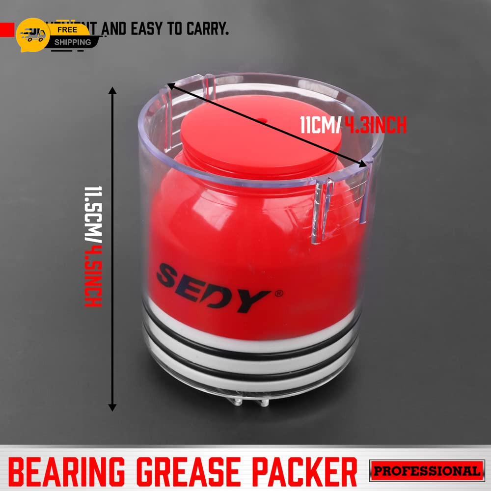 Premium Bearing Packer Kit, Handy Wheel Bearing Packer Tool Portable Wheel Beari