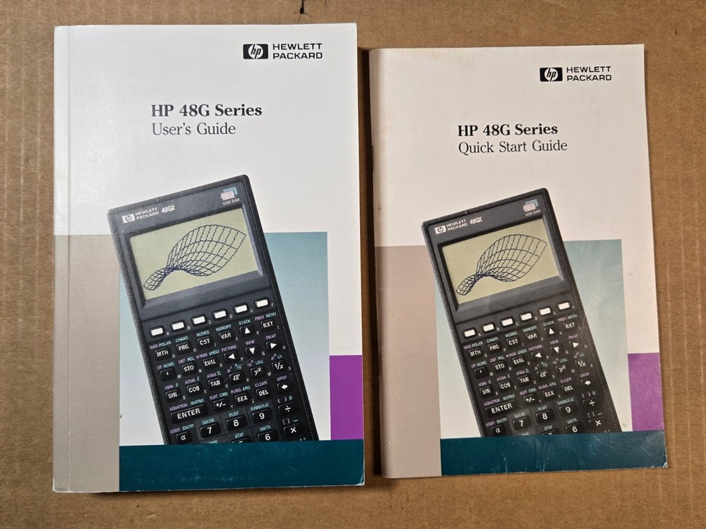 Hewlett Packard HP 48G Series User's Guide & Quick Start Guide - Good Condition