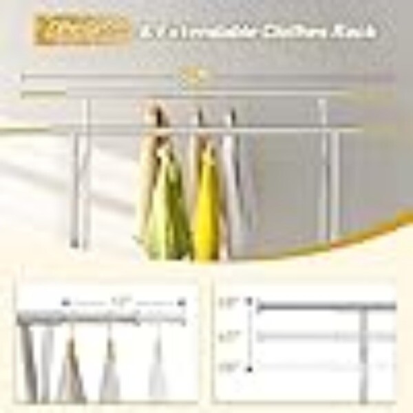 Clothes Rack Heavy Duty Clothing Racks for Hanging Clothes Load 620LBS