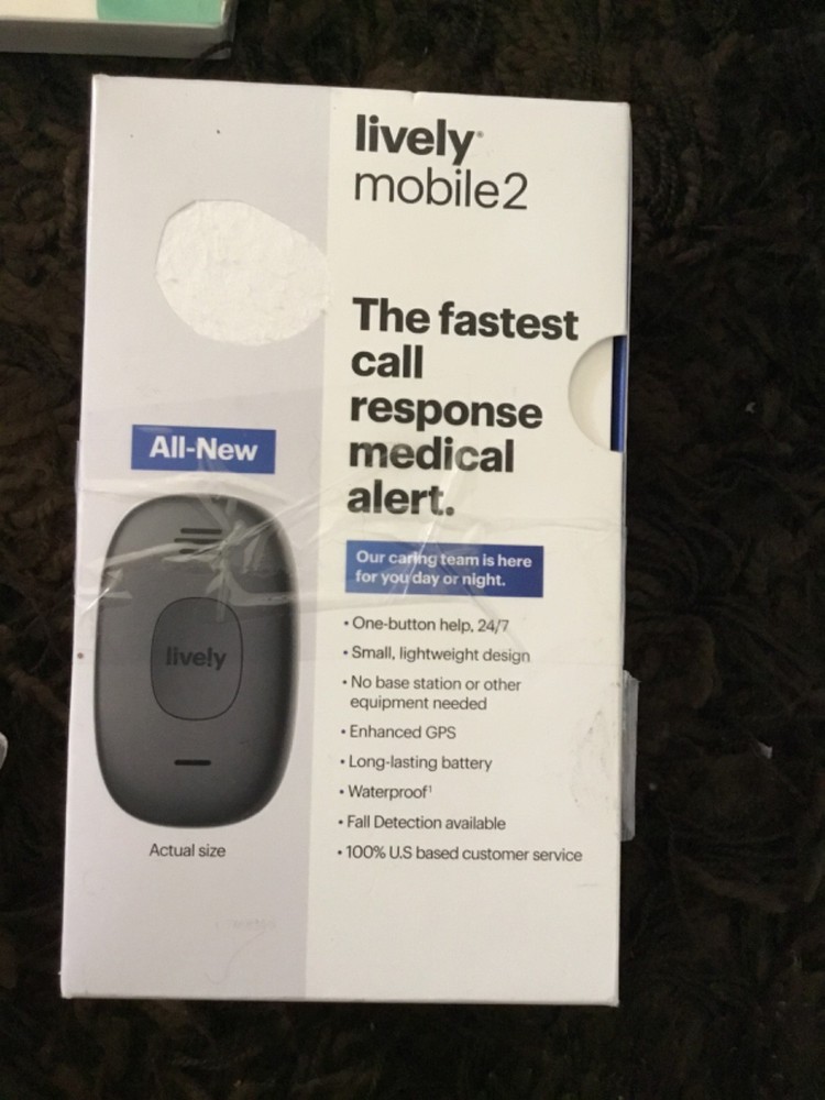 Lively Mobile2 All-in-One Medical Alert Device fast one button help FALL DETECTI