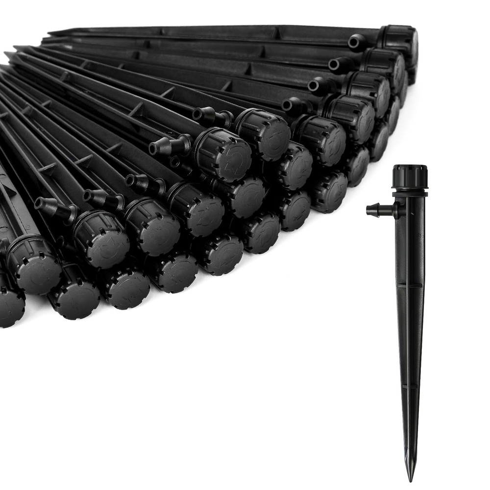 60 Pcs Drip Irrigation Emitters 360 Degree Adjustable Water Flow Drip Emitters
