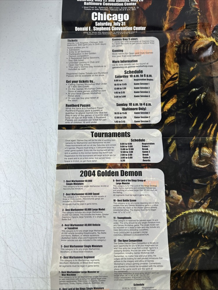 Games Workshop "Gamesday 2004" Promo Poster