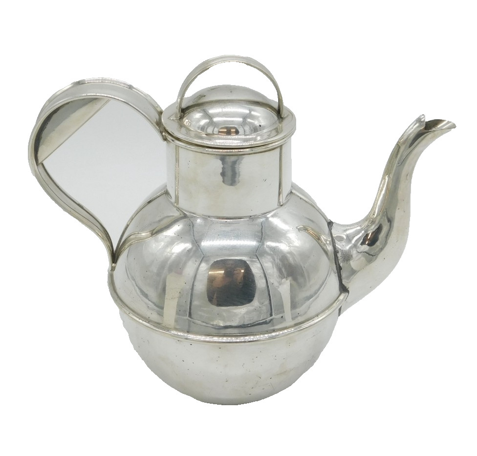 Victorian Silver Plated Novelty Guernsey Can Two Pint Teapot Antique c1890