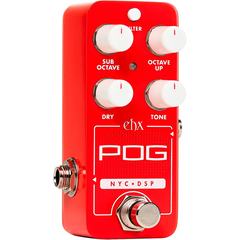 Electro-Harmonix Pico POG Poly Octave Generator Effects Pedal Red