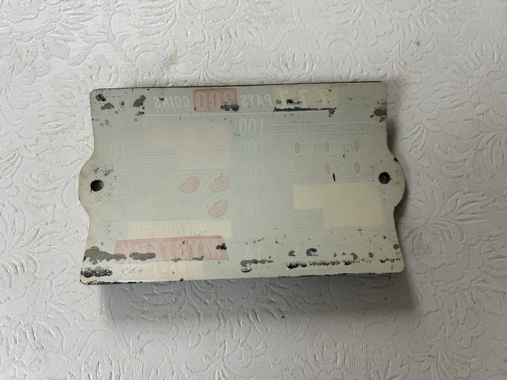 Slot Machine Plastic Award Card