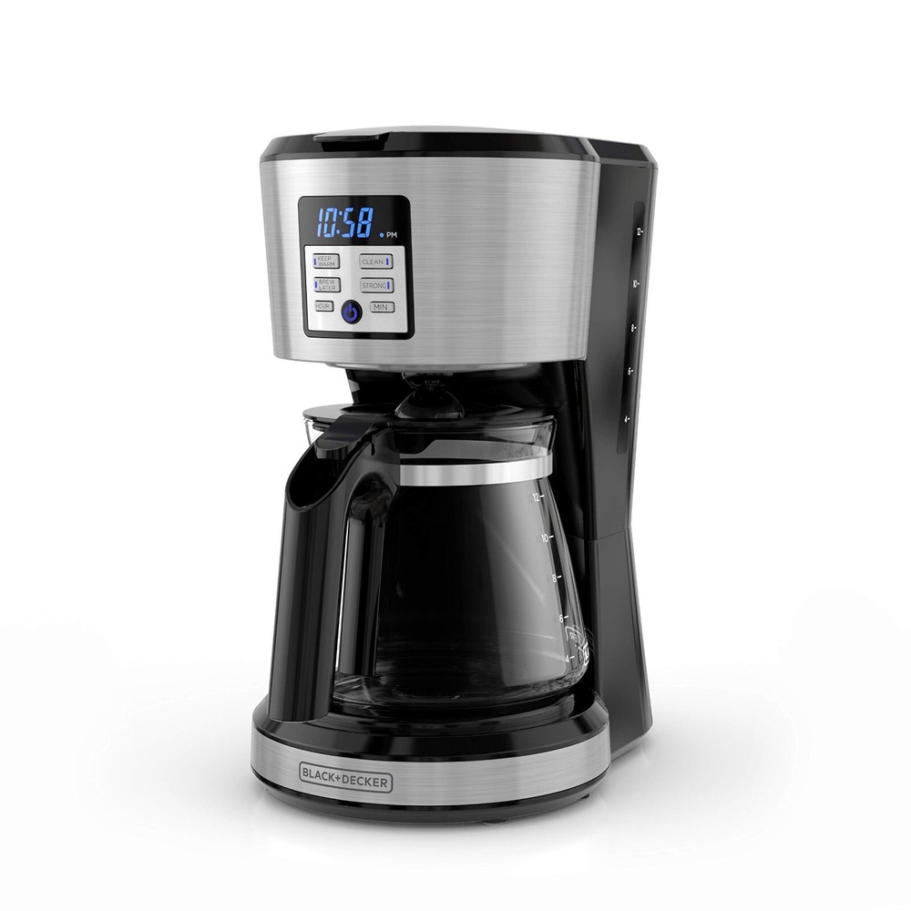 BLACK+DECKER CM1331S-1, 12-Cup, Silver Coffee Pot