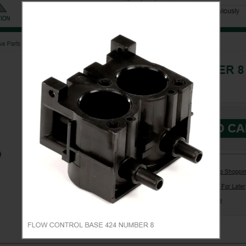 FLOW CONTROL BASE 424 NUMBER 8 # 600-07-B