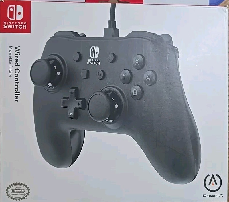 PowerA Wired Controller for Nintendo Switch - Black, Pre-Owned VGC