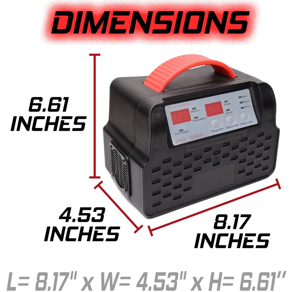 10 Amp Fully Automatic Deep-Cycle Charger Aftermarket Replacement for SE-70MA