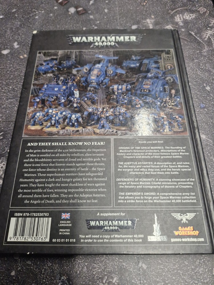 Warhammer 40k Space Marine Codex (Old Edition)