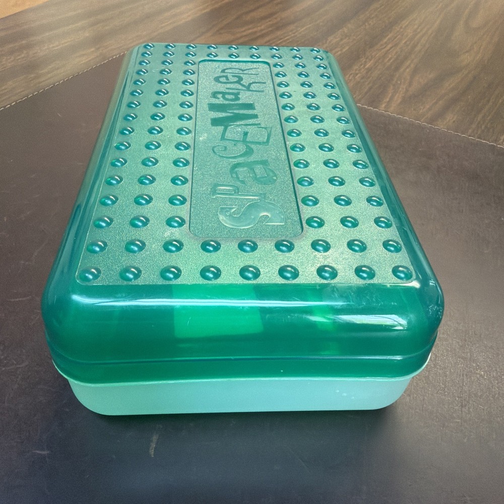SpaceMaker 8.5x5.5x2.5 | Eldon Office | Green Storage Box Organizer Pencil Case