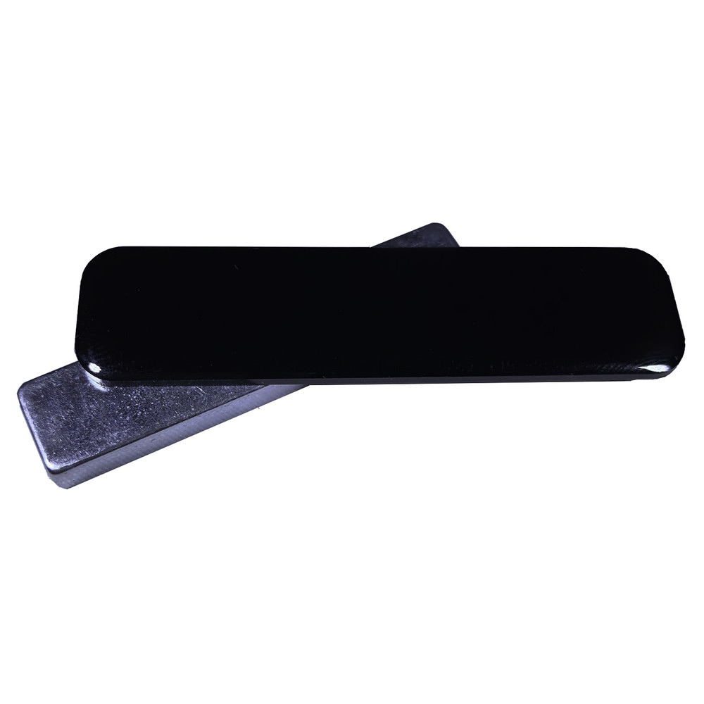 Magnetic Mourning Band Solid Black for Badges