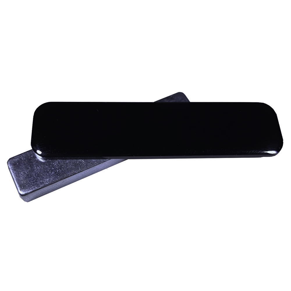Magnetic Mourning Band Solid Black for Badges