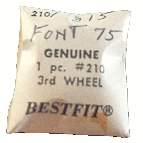 Font 75 Third Wheel Complete watch part #210