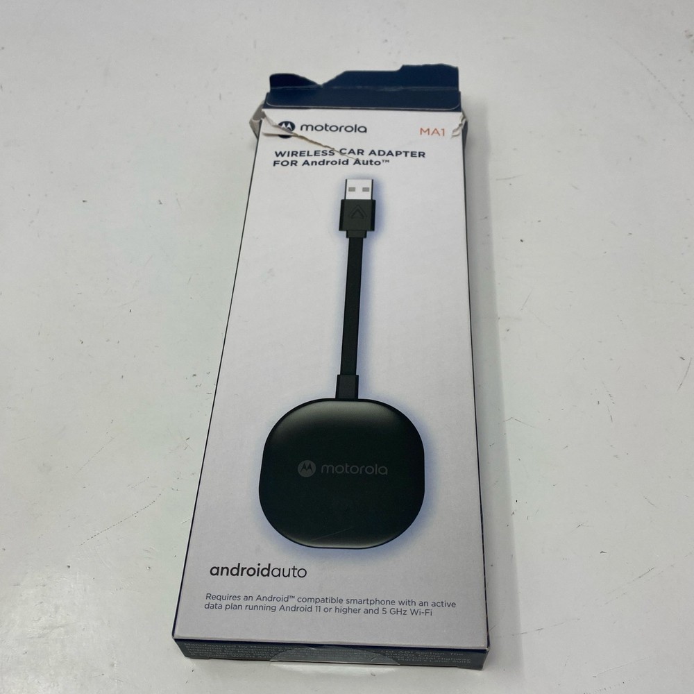 Motorola MA1 Wireless Android Auto Adapter USB-A - Black