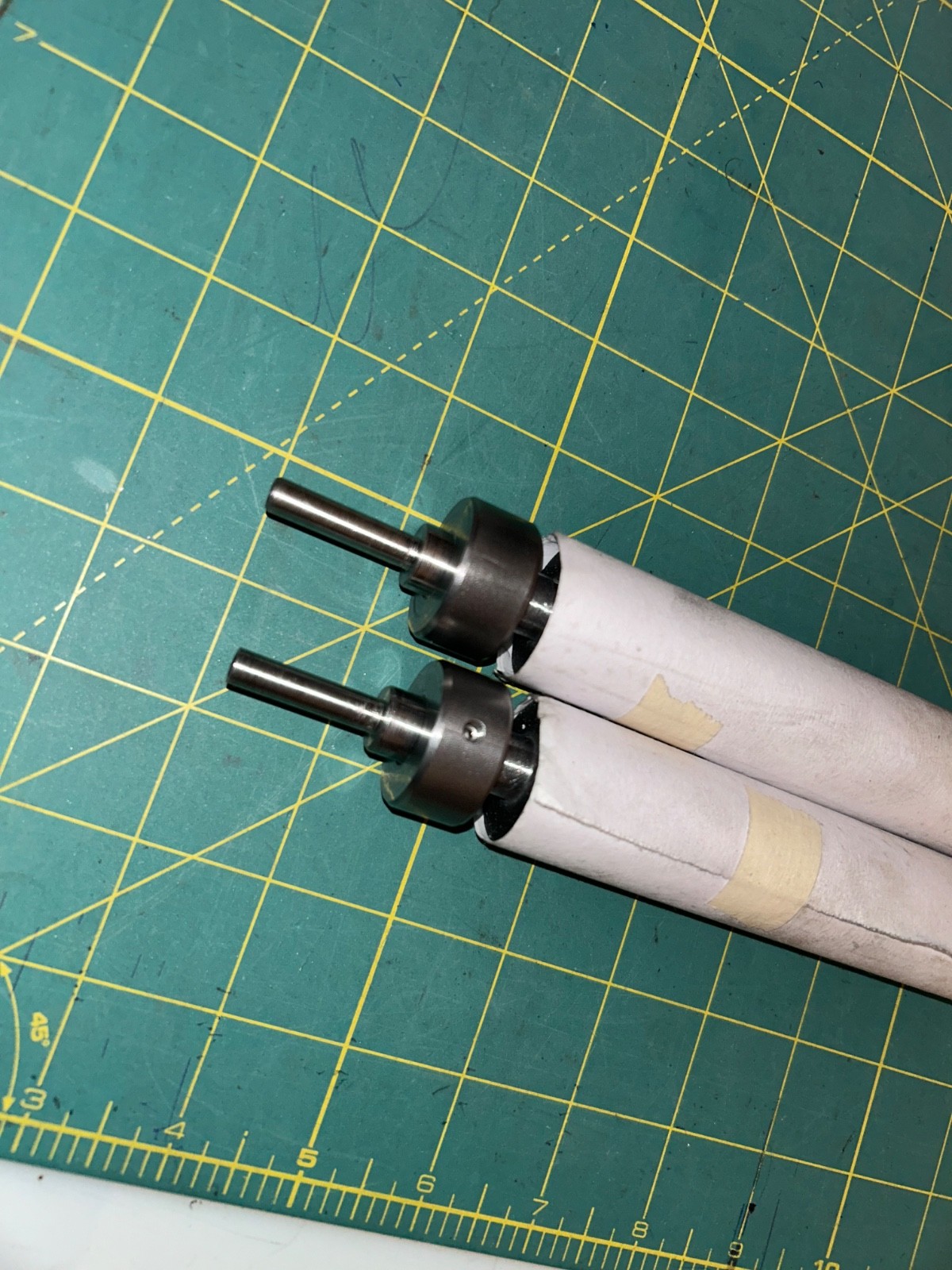 letterpress rollers set 2 6x9 chase Daughaday 2 letterpress printing no press