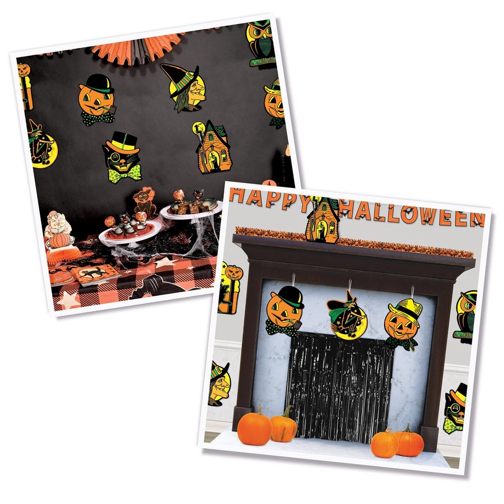 Beistle Packaged Halloween Cutouts 8.5" - 9.25", Multi Color