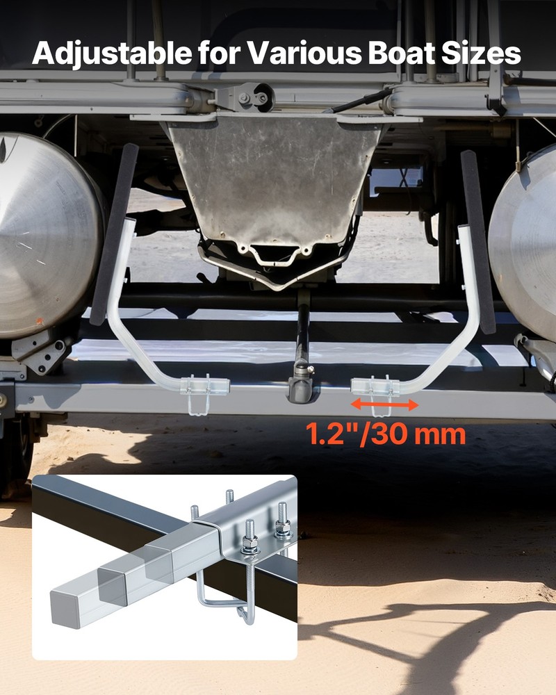 VEVOR Boat Trailer Guides 1.2 in Adjustable Width Bunk-Style Trailers Guide Ons