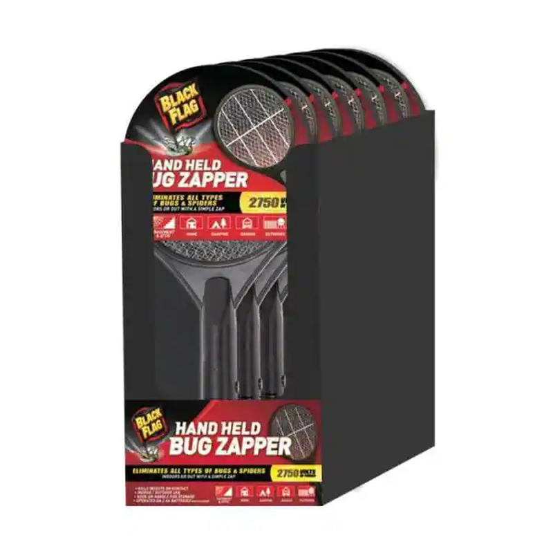 NEW Bug Zapper Battery Electric Hand Held Racket Fly Swatter Ant